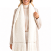DressUpOffWhite Ladies Knit Scarf