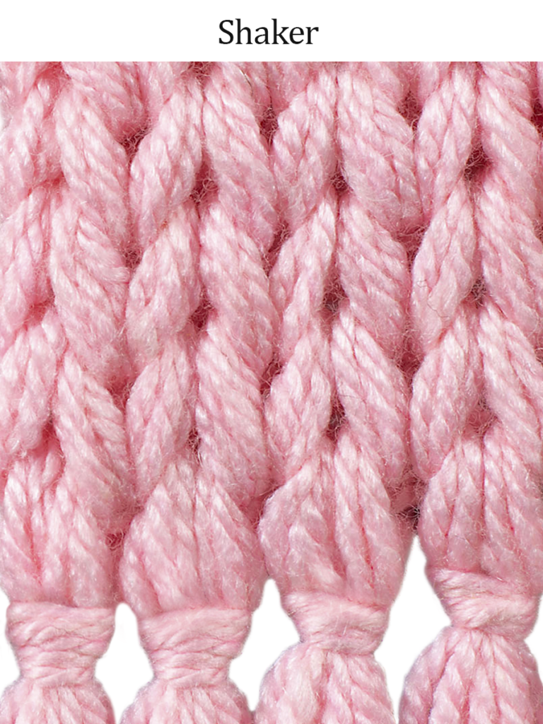 Shaker knit texture